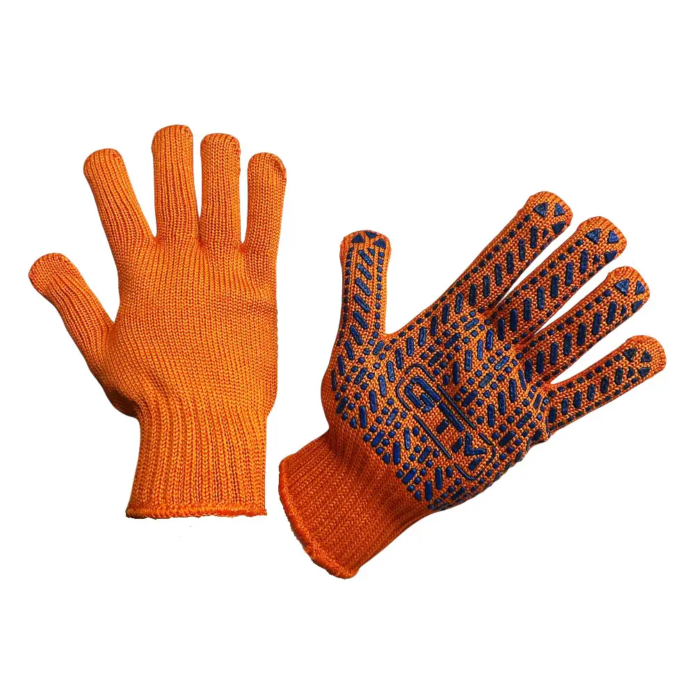 7174284482_w640_h640_7174284482 Рукавички трикотажні помаранчеві з ПВХ крапкою ТМ GTM 5612