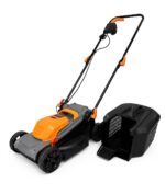 Газонокосарка електрична GTM LM-C3216A 230В 1200Вт ширина скошування 32см висота скошування 20-60мм травозбірник 30л