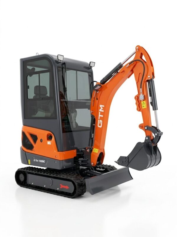 Мініекскаватор гусеничний GTM G-Tex 1800NC 1800кг/2.13м глибина копання дизель 25к.с. кабіна