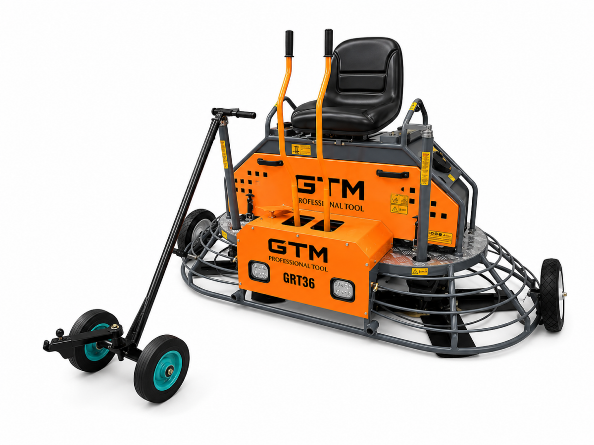 Затиральна машина GTM GRT36 двороторна бензинова Honda 23 к.с.