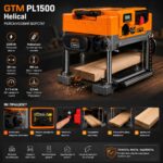 Верстат рейсмусовий GTM PL 1500 Helical 230В-50Гц 2200Вт ІНФОГРАФІКА