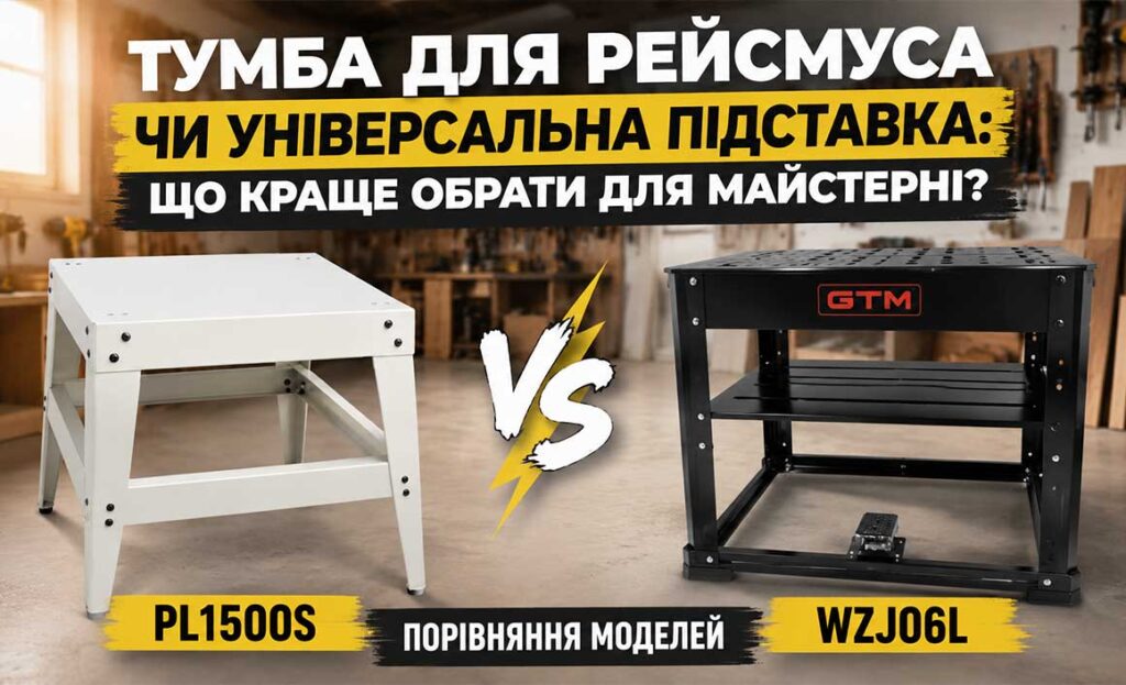 Тумба для рейсмуса чи універсальна підставка: що краще обрати для майстерні?