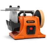 Верстат заточувальний 200мм 150Вт GTM SCM8082 200x40x12.7 шкіра 200x30 230В