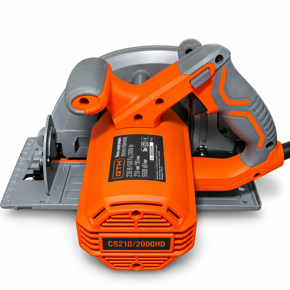 Пила циркулярна GTM CS210/2000HD 2000Вт 210x20мм 4500об/хв