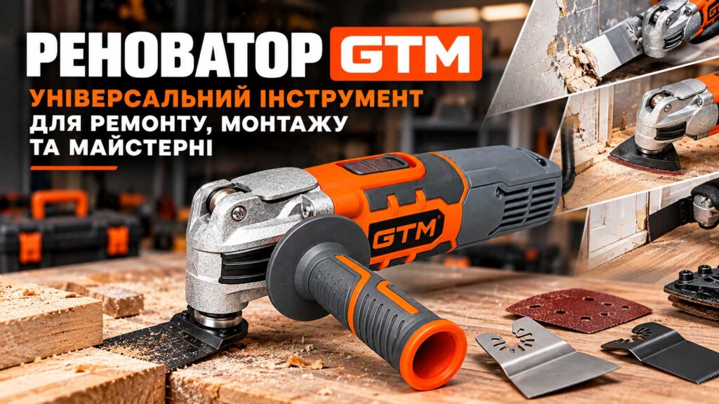 Реноватор GTM: універсальний інструмент для ремонту, монтажу та майстерні